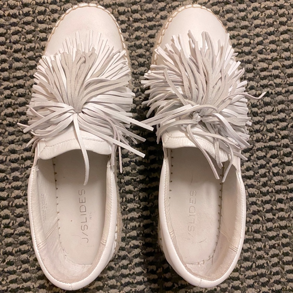 J/Slides Raoul Tassel White Size 9.5